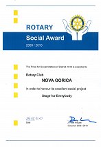 Rotary Social Award - Dunaj 2010 (foto: Hermina Kovačič)
